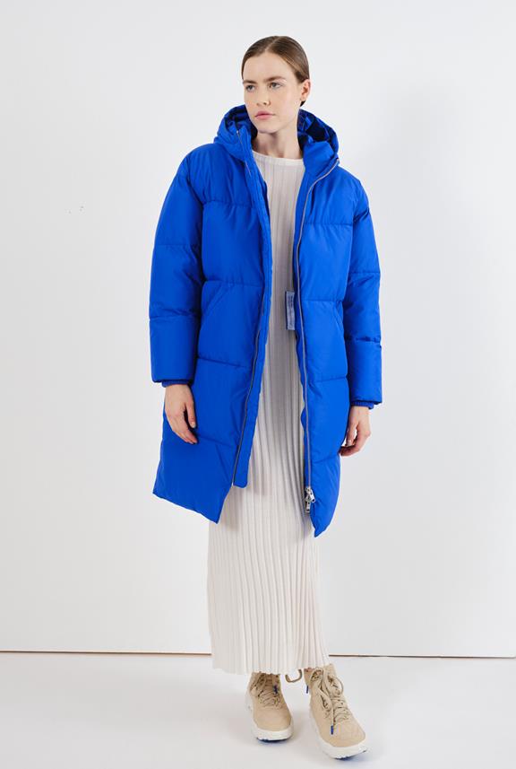 Elphin Puffer Coat Emb Blue from Shop Like You Give a Damn