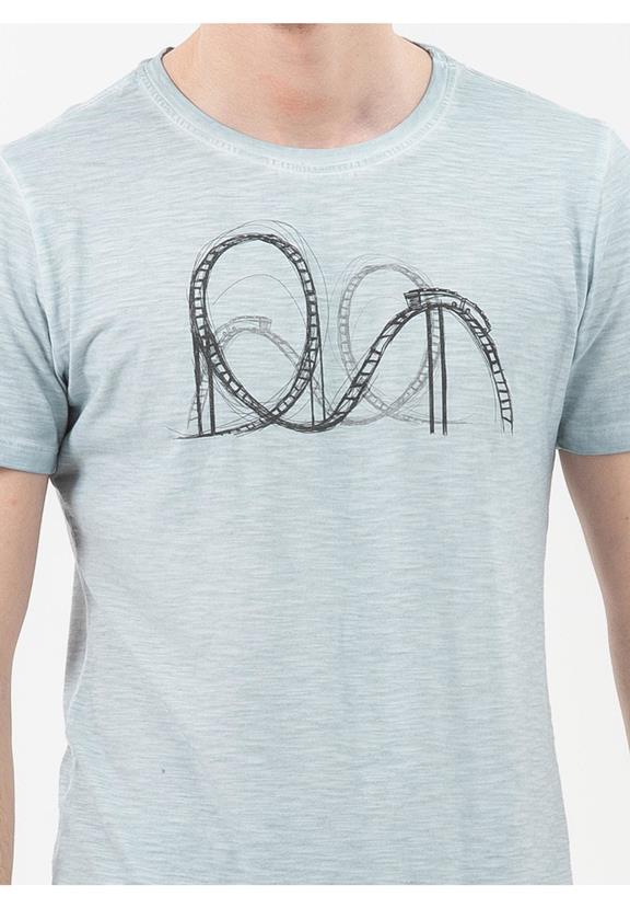 T-Shirt Organic Cotton Rollercoaster Print from Shop Like You Give a Damn