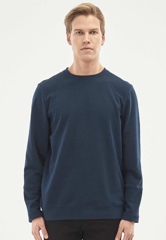 Sweatshirt Biologisch Katoen Donkerblauw via Shop Like You Give a Damn
