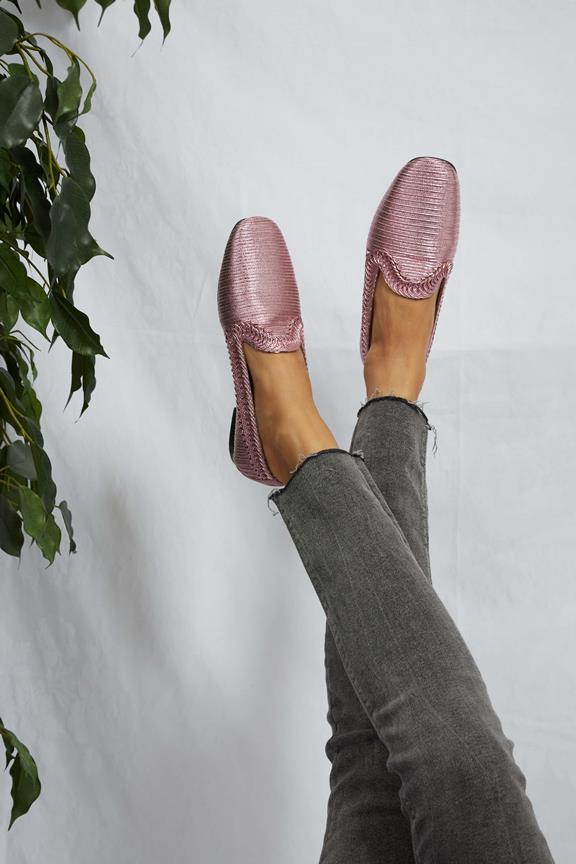 Loafers Ny Pink Metallic 7