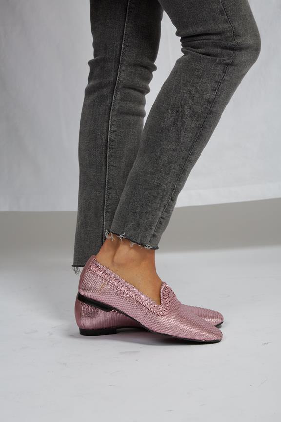 Loafers Ny Pink Metallic 11