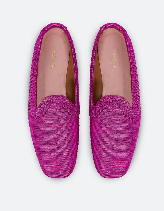 Loafers Ny Fuchsia Pink Metallic via Shop Like You Give a Damn