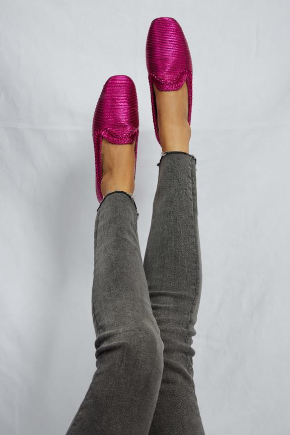 Loafers Ny Fuchsia Pink Metallic from Shop Like You Give a Damn