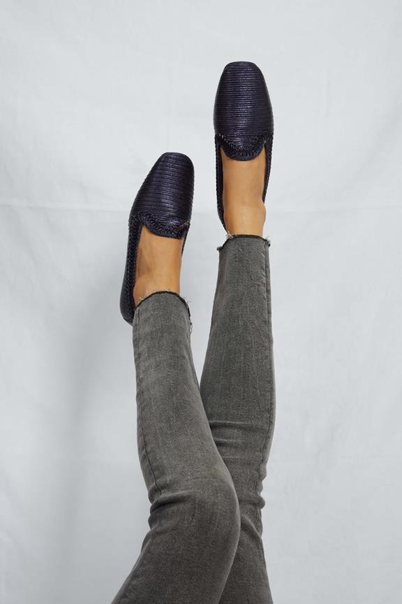 Loafers Ny Ocean Blue Metallic from Shop Like You Give a Damn