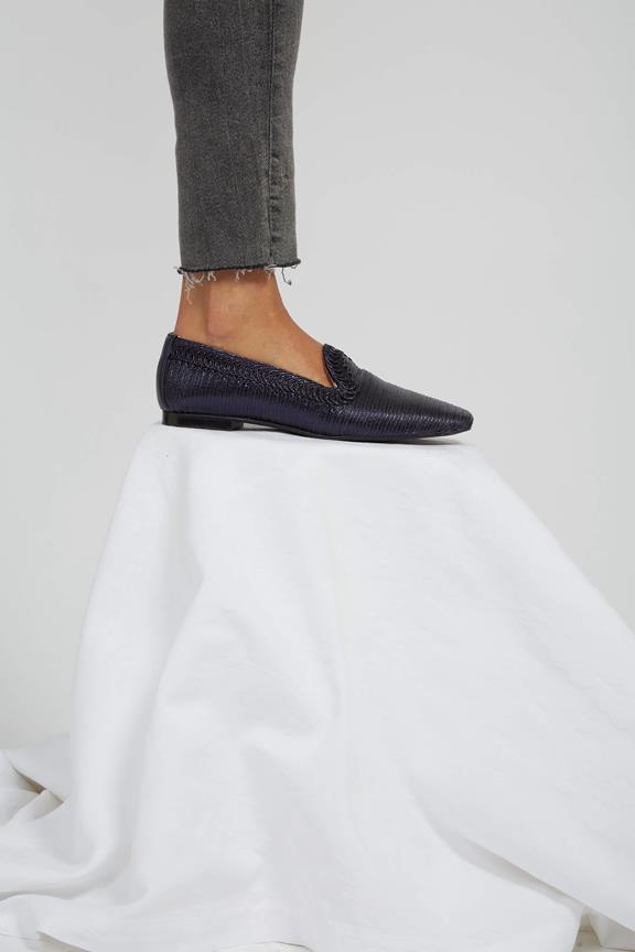 Loafers Ny Ocean Blue Metallic from Shop Like You Give a Damn