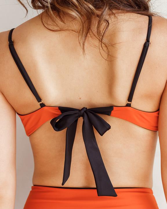 Bikini Top Jasmine Black Orange 6