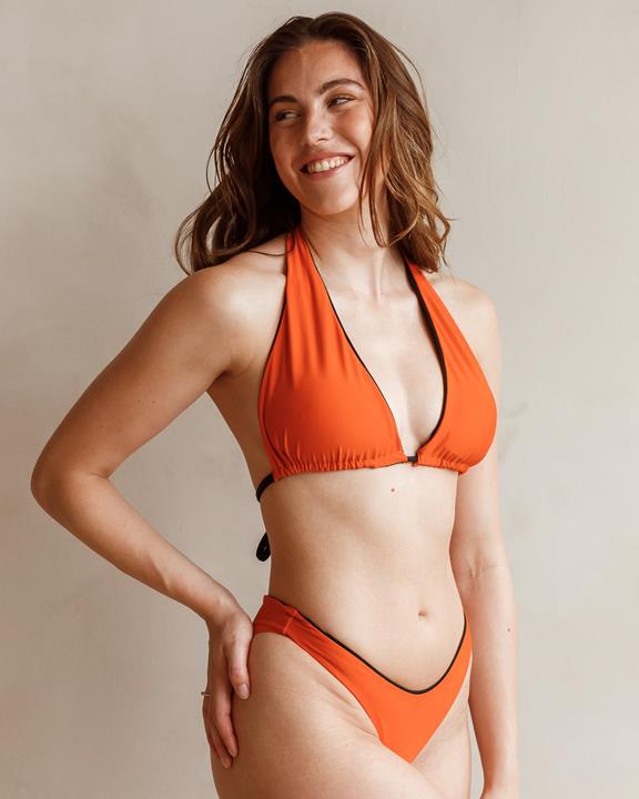 Bikinitopje Lovelli Zwart Oranje 3