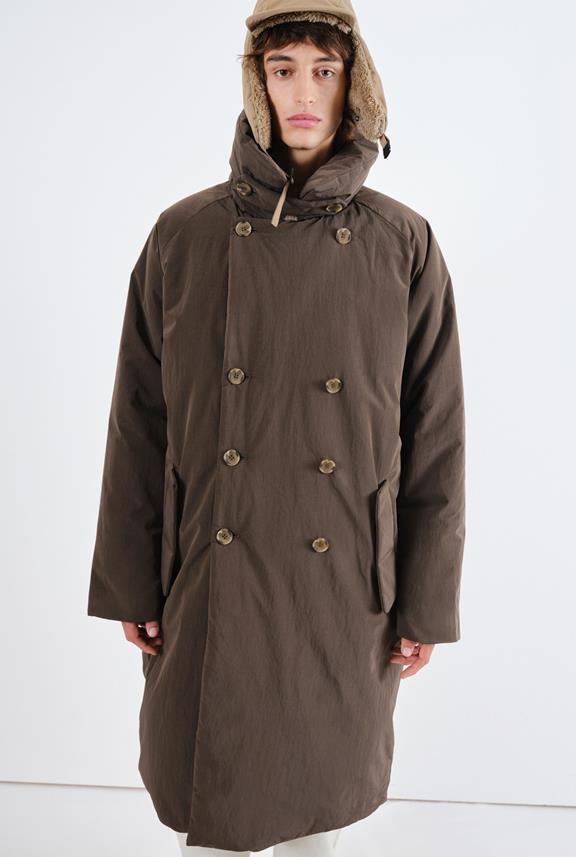 Puffer Coat Kingsgate Black Olive from Shop Like You Give a Damn