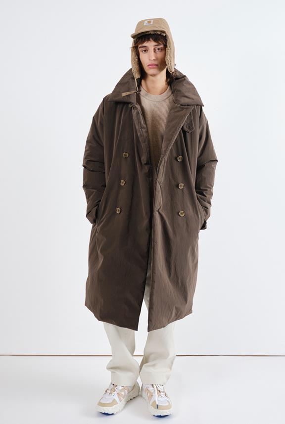 Puffer Coat Kingsgate Black Olive from Shop Like You Give a Damn