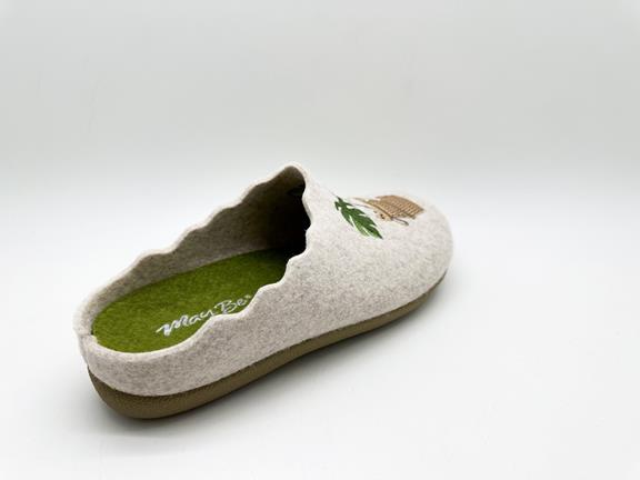 Slippers Maybe Cat Under Palms Beige 5