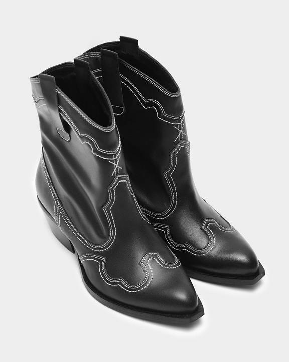 Stitchy Cowboy Boots Black from Shop Like You Give a Damn