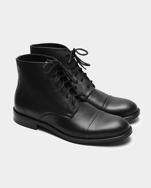Laced-Up Ankle Boots Black from Shop Like You Give a Damn