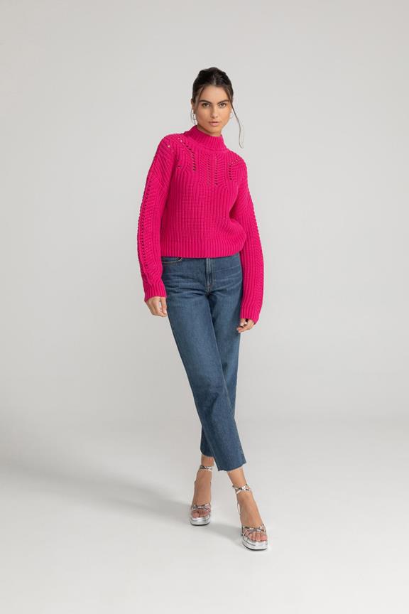 Sweater Aleika Vivid Pink via Shop Like You Give a Damn