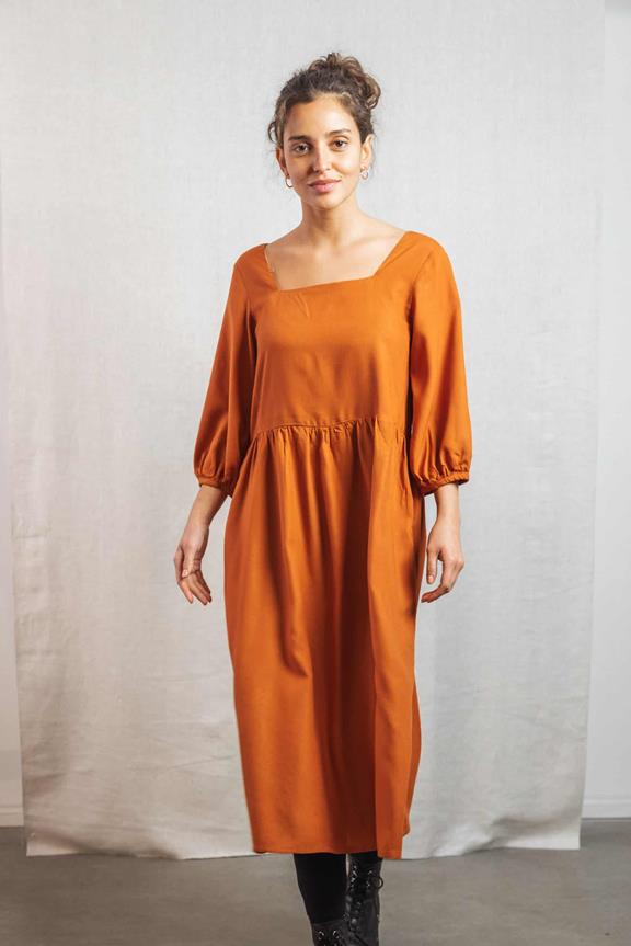 Dress Rachana Rust Orange 1