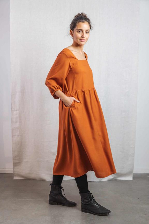 Dress Rachana Rust Orange 4