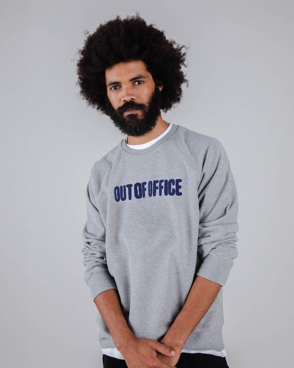 Sweatshirt Out Of Office Grau Melange 1