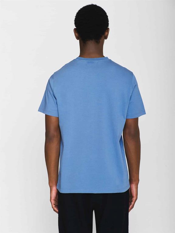 T-Shirt Regular Fit Met Print Voorzijde Blauw 2