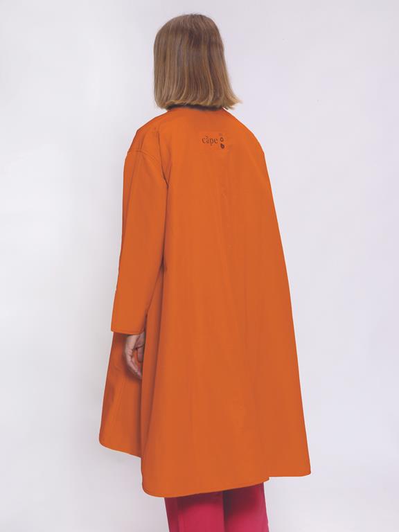 Jacket Middle Long Pumpkin Orange 2
