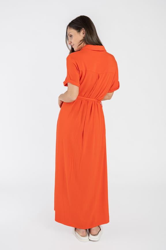 Shirt Dress Orange 2