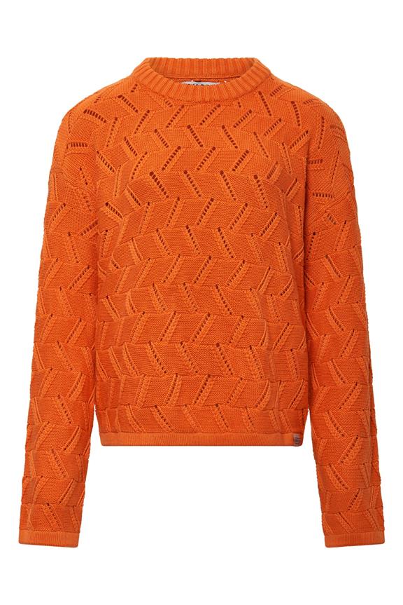 Pullover Weave Orange 1