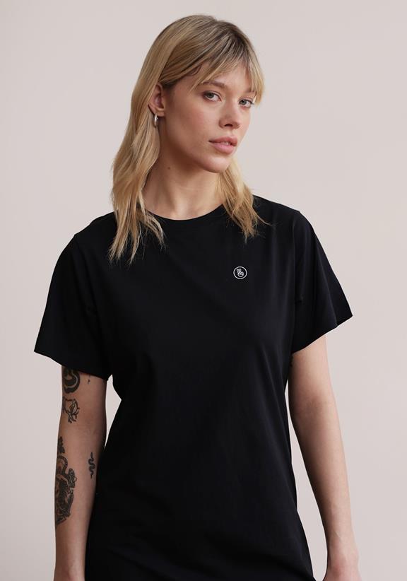 T-Shirt Dress Peace Black 2