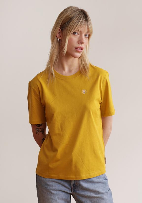T-Shirt Peace Wide Mustard 2