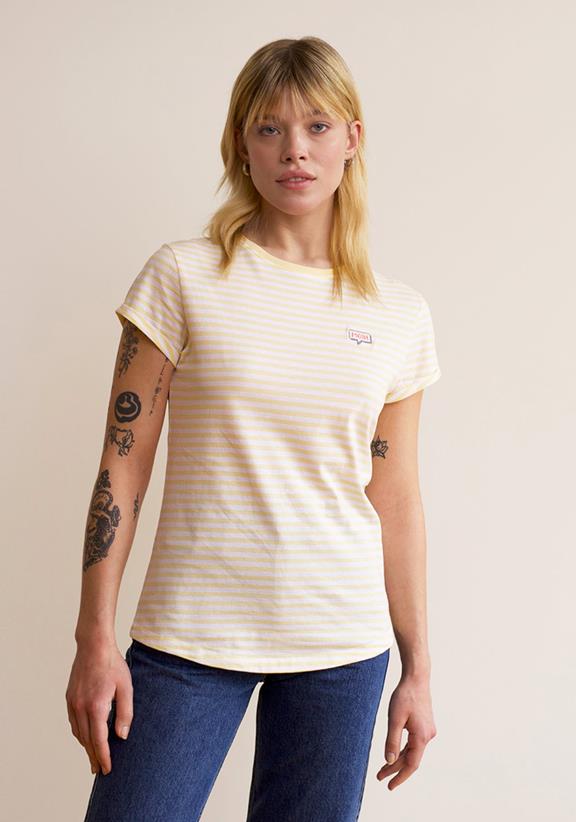 Moin T-Shirt Light Yellow Stripes 1