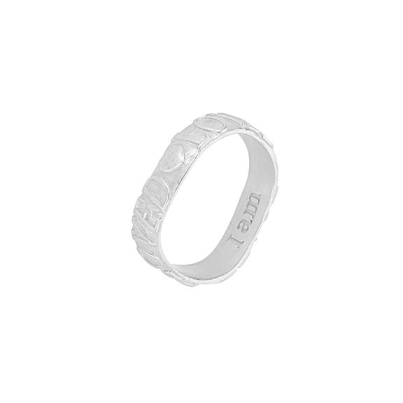 Stacking Ring Loved Affirmation Silver via Shop Like You Give a Damn