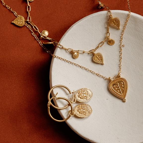 Necklace Tree Of Life Amulet Gold Vermeil 2