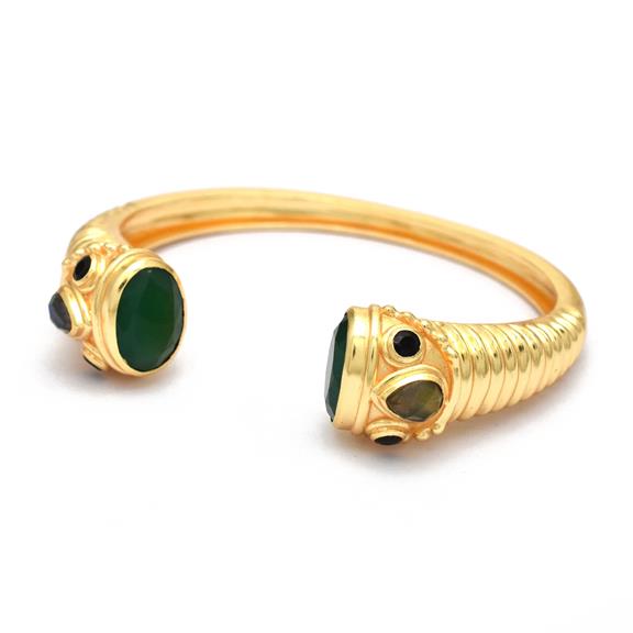 Bracelet Cuff Sitara Gold Plated Brass via Shop Like You Give a Damn