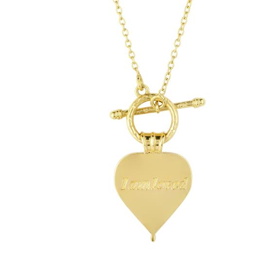 Pendant Love Is The Highest Vibration Gold from Shop Like You Give a Damn