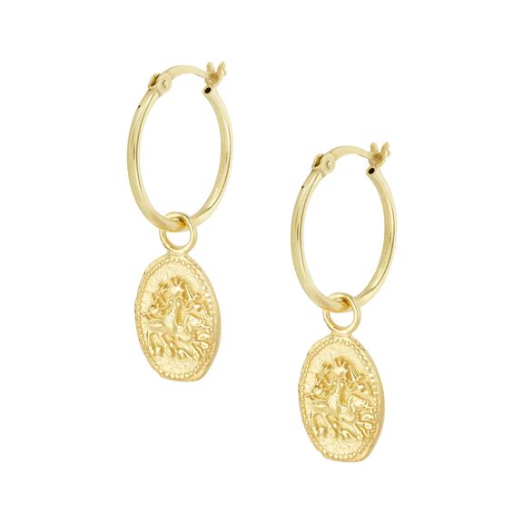 Hoops Baby Courage Gold via Shop Like You Give a Damn