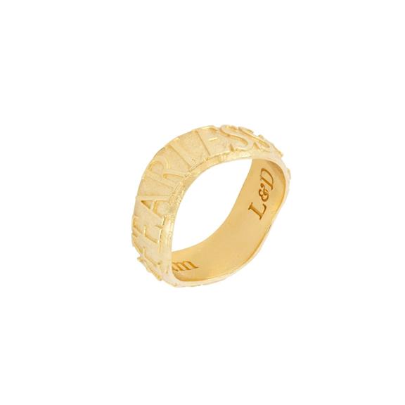 Stacking Ring Fearless Affirmation Gold 6