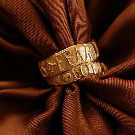 Stacking Ring Fearless Affirmation Gold 7