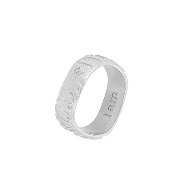 Stacking Ring Fearless Affirmation Silver via Shop Like You Give a Damn
