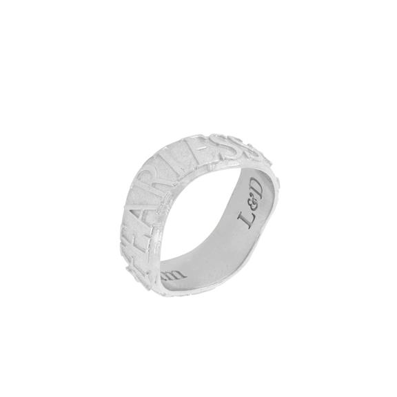 Stacking Ring Fearless Affirmation Silver 6