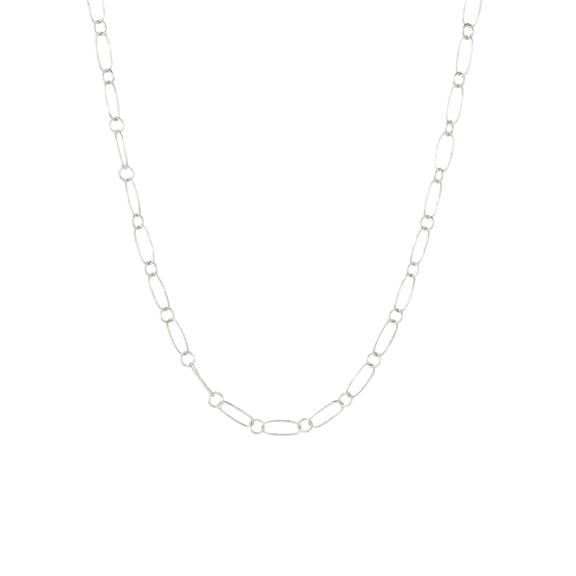 Delicate Hammered Link Chain Silver via Shop Like You Give a Damn