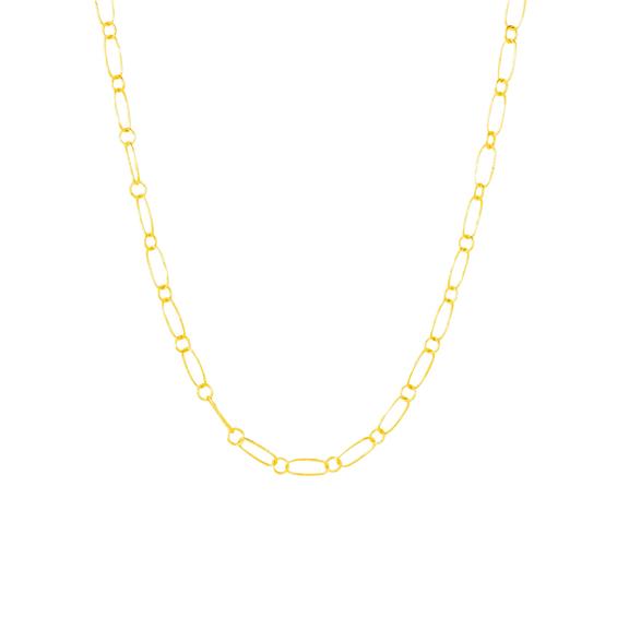 Delicate Hammered Link Chain Gold via Shop Like You Give a Damn