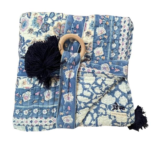 Picknickkleed Blauw/Violet from Shop Like You Give a Damn
