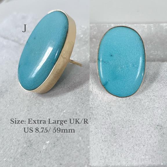 Ring Anokhi J Turquoise Gold 2