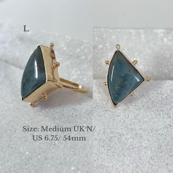 Ring Anokhi L Turquoise Gold via Shop Like You Give a Damn