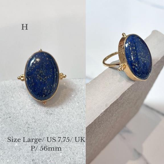 Ring Anokhi H Lapis Blue  2