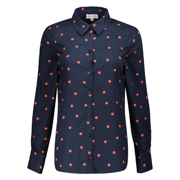 Mees Navy Dots Blouse 1