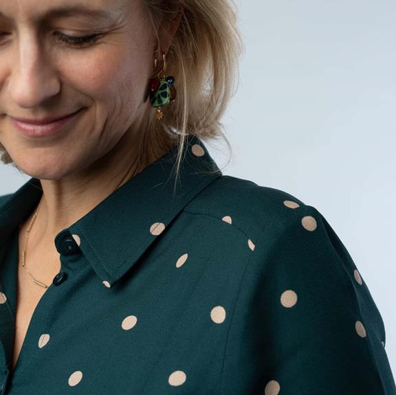 Mees Green Dots Blouse 2