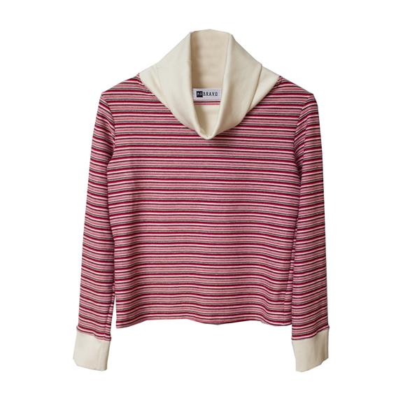 Pullover Tracey Clave Rot Gestreift 3