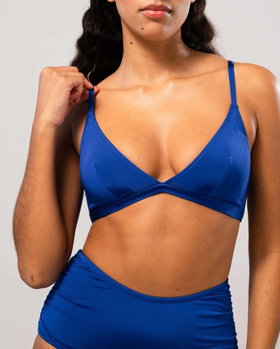 Bikini Top Triangle Cobalt Blue 11