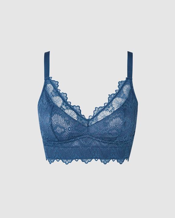 Bralette Lace Support Faded Blue 2