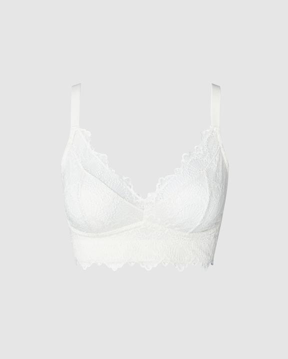 Bralette Lace Support Off White 2