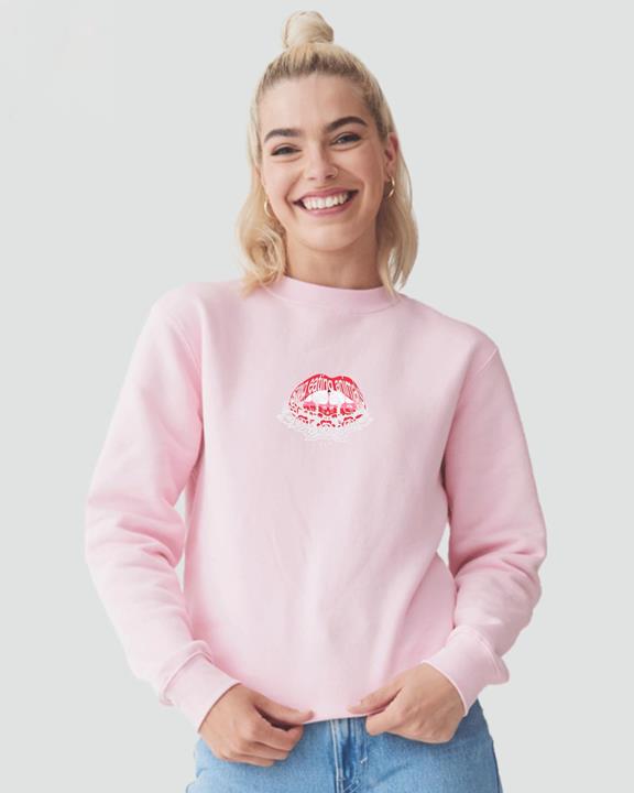 Pullover Read My Lips Baby Pink 1
