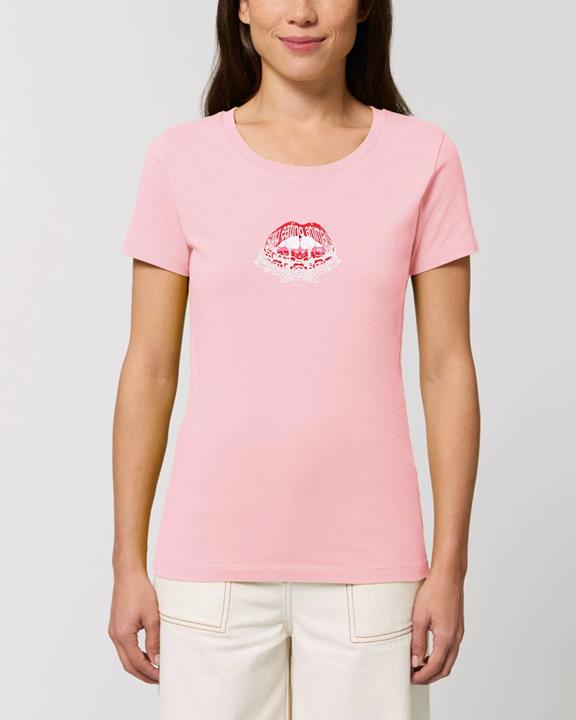 T-Shirt Read My Lips Pink 1